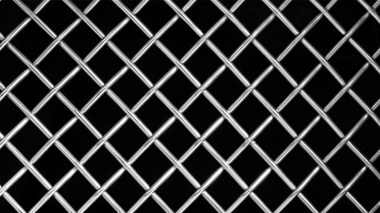 Close up of Chrome Matrix grille