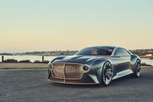 EXp100GT Concept Car parked on Monterey Beach